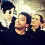 Amigos visitando o Atelier