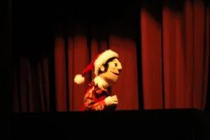 Boneco Carlão Mestre de Cerimônias no Sonho de Natal