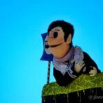 Boneco Carlão Apresentando